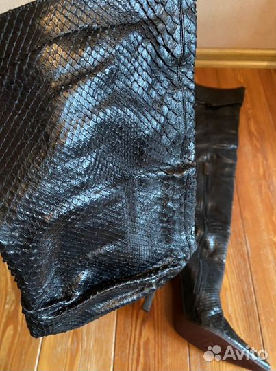 Сапоги кожа питон gianmarco lorenzi