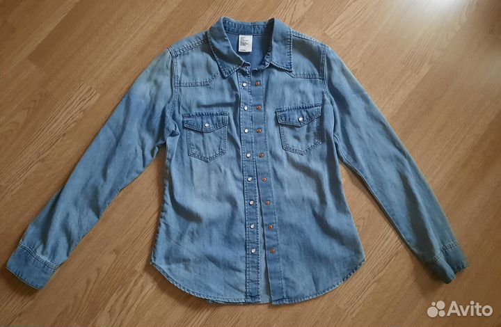 Джинсовая рубашка H&M