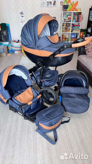 Коляска adamex monte carbon 3 в 1