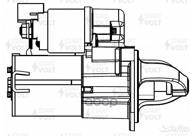 LST 0811 стартер Z11 0.9кВт\ Hyundai Solaris