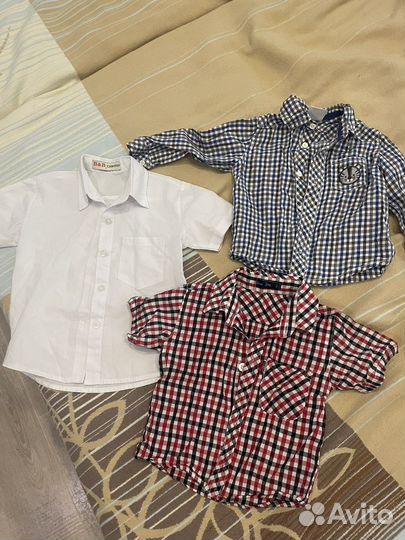 Рубашка на мальчика 80 86 1год 1,5 года