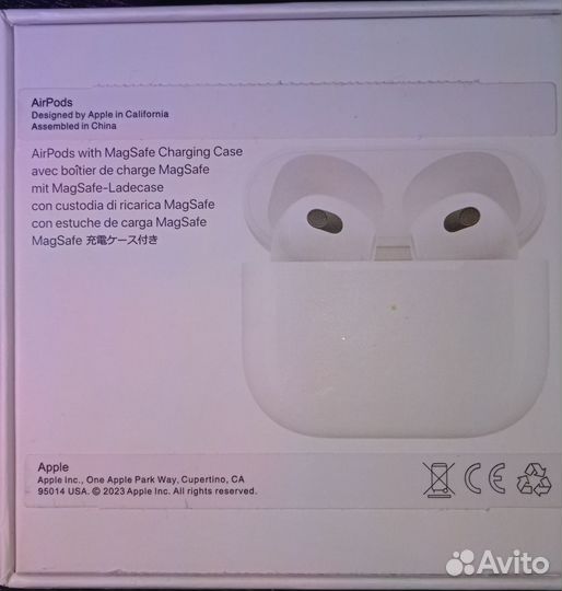 Беспроводные наушники apple airpods 3