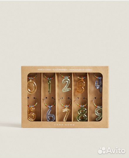 Маркеры для бокалов Zara home