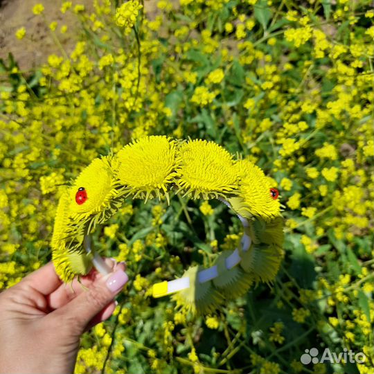 Ободок из одуванчиков для фотосессии
