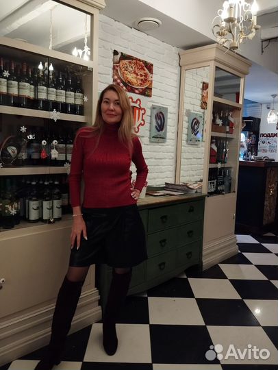 Кожаные шорты 46