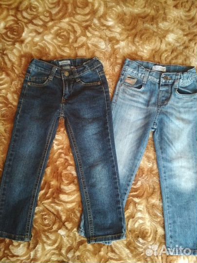 Фирменные джинсы, брюки новые и б/у 98-104