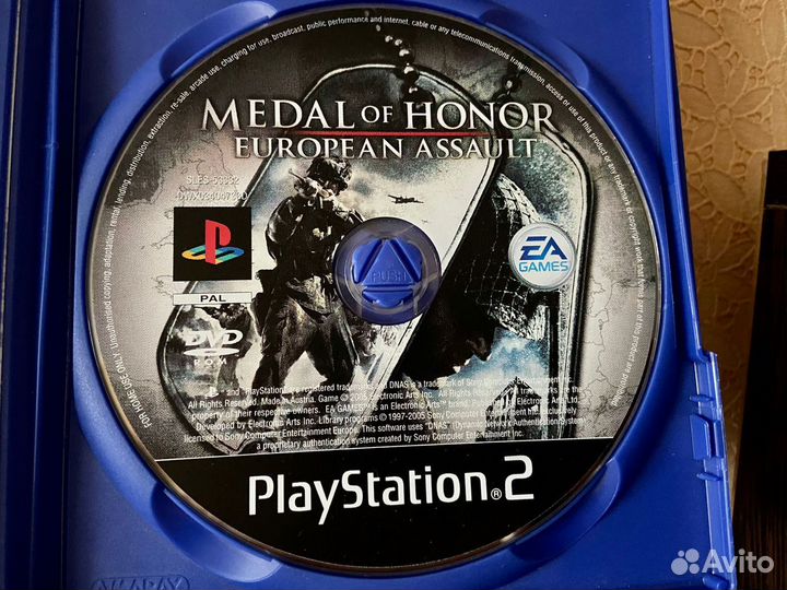 PS2 Medal of Honor European Лицензия PlayStation 2