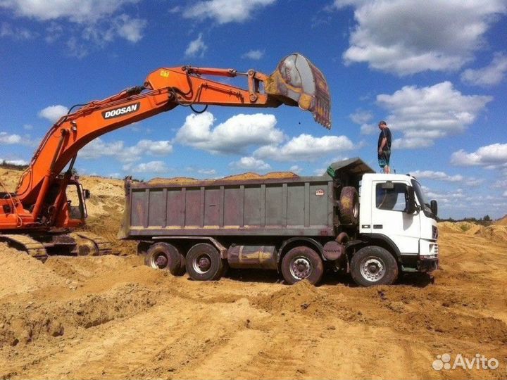 Песок \ Отсев гранитный намывной от 3кубов