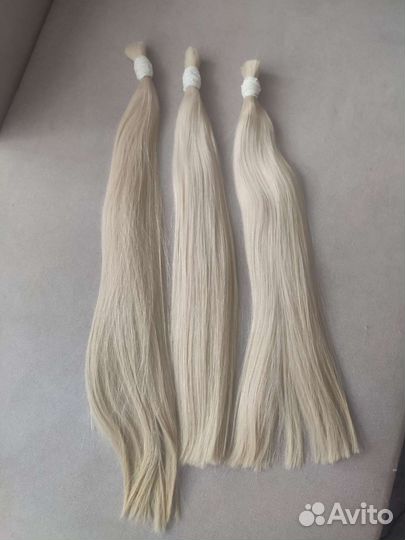Волосы блонд в капсулах для наращивания