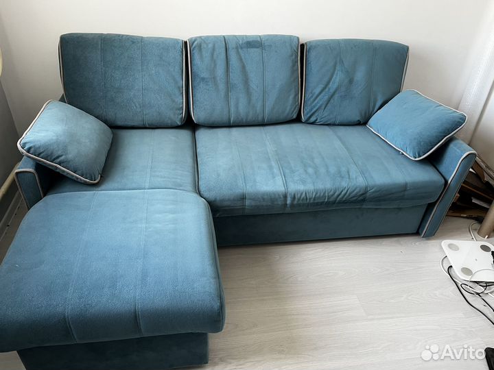 Диван синий Римини Hoff