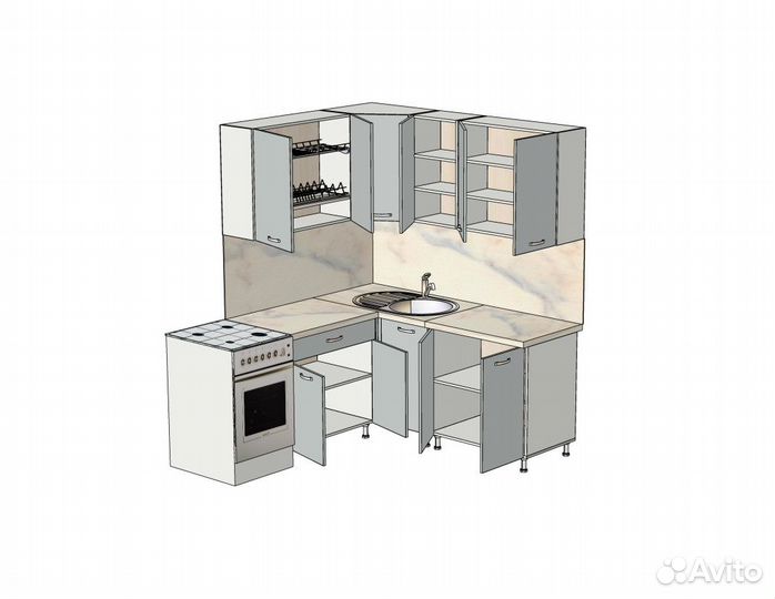 Кухня угловая