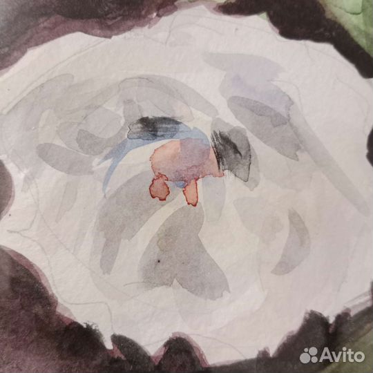 Картина акварель цветы