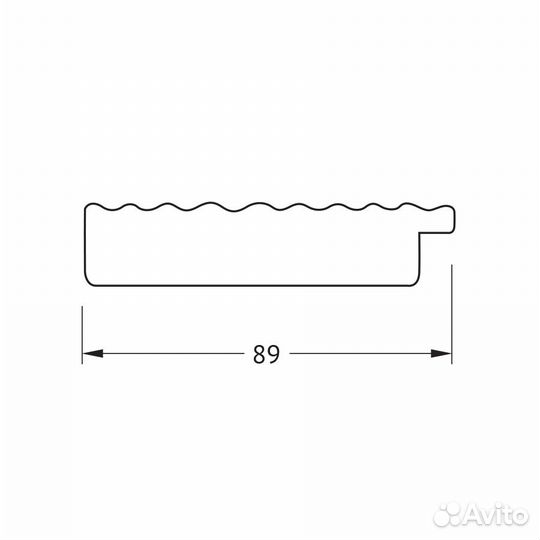 Зеркало Evoform Definite Floor BY 6037 82x201 кра