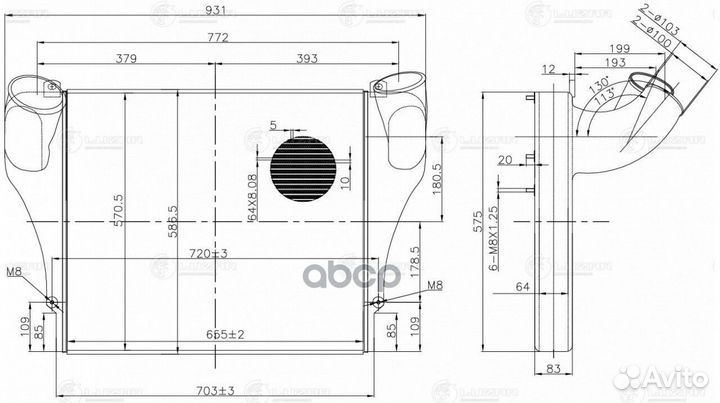 Интеркулер lric07230 luzar