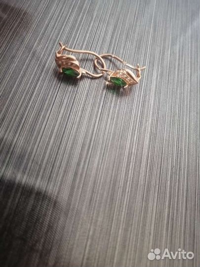Золотые серьги, 1,4гр