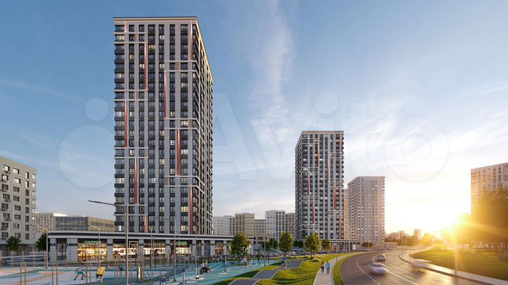 2-к. квартира, 66,3 м², 4/15 эт.