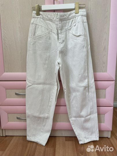 Джинсы укороченные