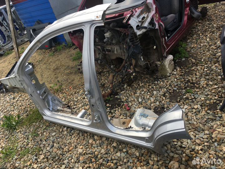 Левая сторона, левый порог Шевроле Авео T250, Т250