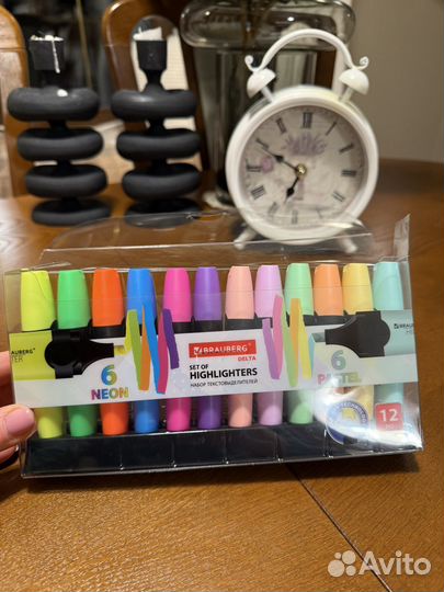 Набор текстовыделителей пастель и неон 21шт