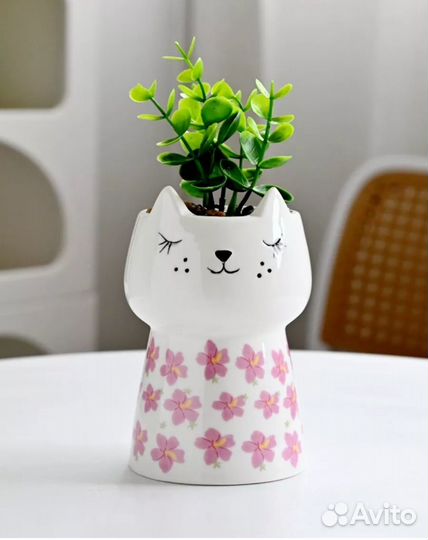 Кашпо для цветов керамика