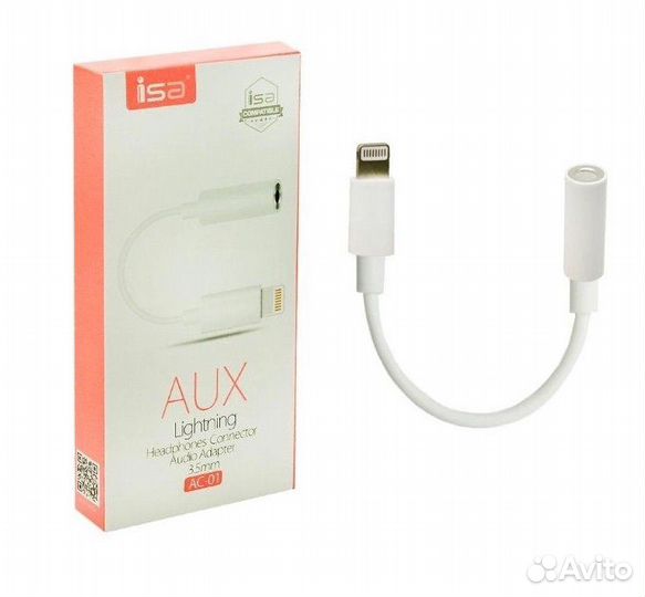 Переходник iPhone (Lightning) на AUX 3.5mm