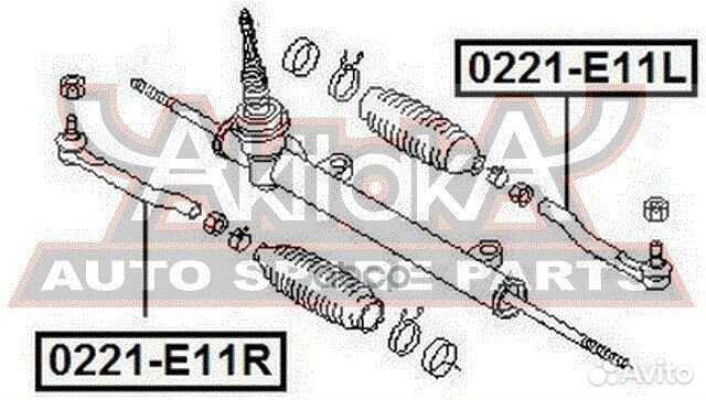 Наконечник рулевой тяги перед лев nissan/ note