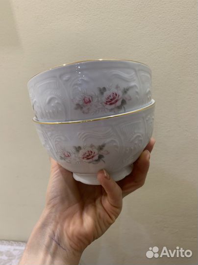 Пиала bernadotte 4 шт. серые розы