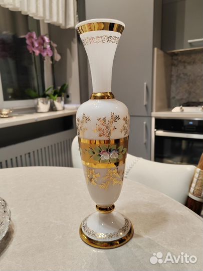 Ваза цветное стекло чехословакия