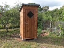 Туалет для дачи из дерева