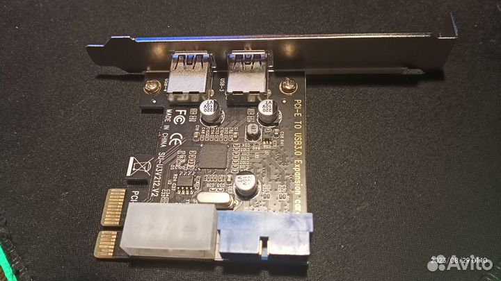 Контроллер PCI-E to USB3.0x2+Type-C