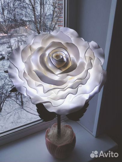 Роза, ночник, цветок, торшер, светильник