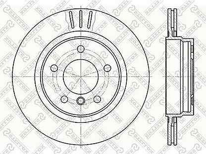 Диск тормозной задний BMW E46 2.5/2.8/2.0D M43/M47/M52/M54 98