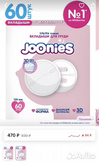 Вкладыши для груди