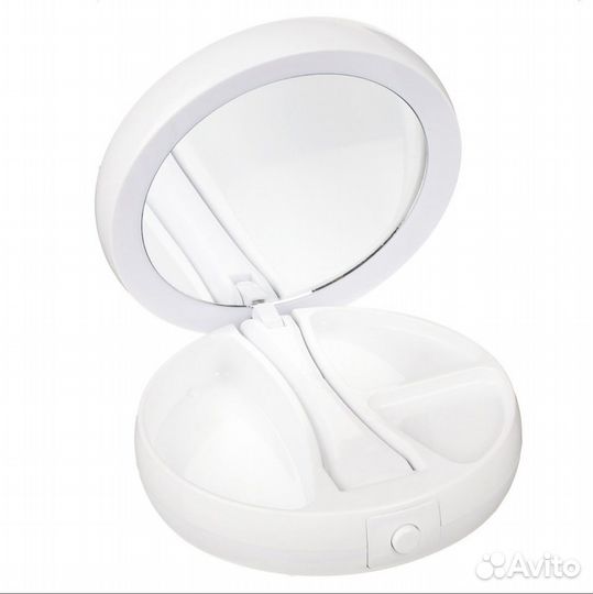 Зеркало увеличительное двустороннее с подсветкой