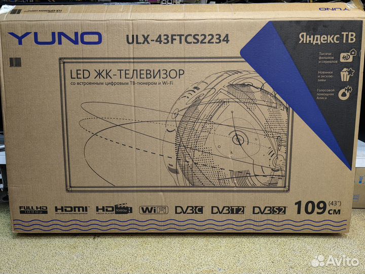 Телевизор yuno ULX-43ftcs2234