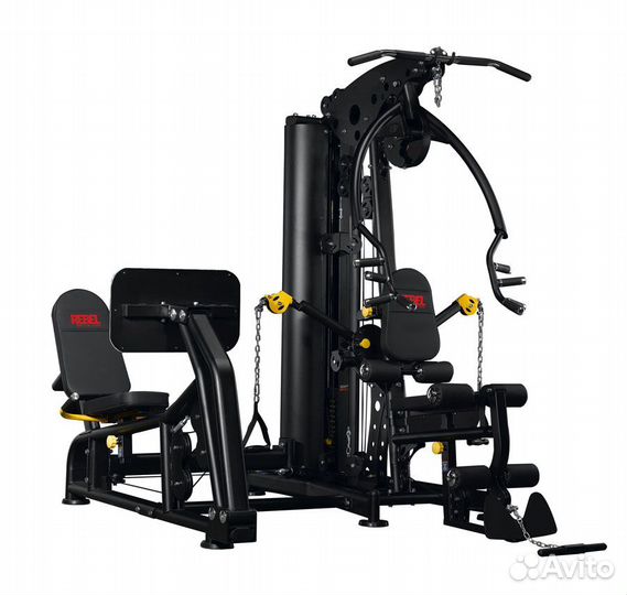 Многофункциональный тренажер с жимом ногами Rebel