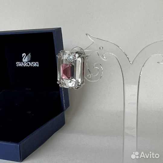 Swarovski серьги chroma с розовым