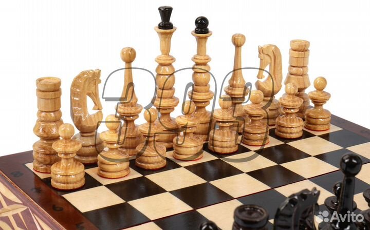 Шахматы Идея (классические фигуры, дуб) (5911)