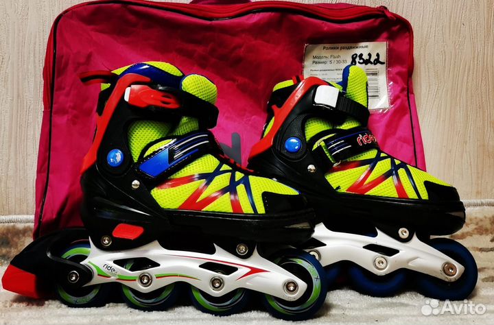 Роликовые коньки детские раздвижные
