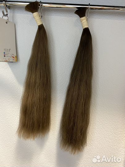 Волосы для наращивания натуральные 49см./50см