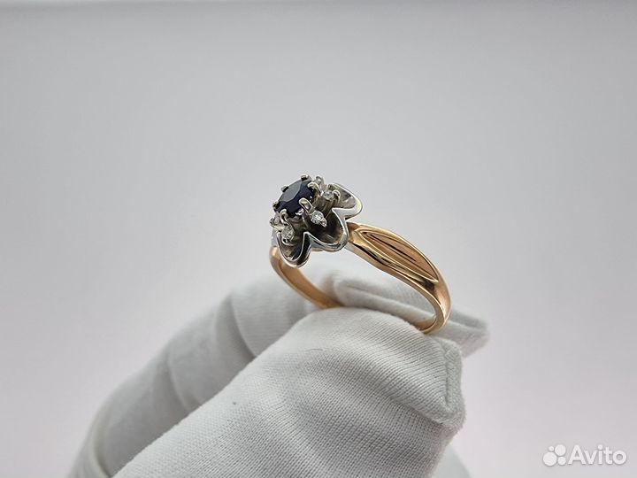 Золотое Кольцо 585 пробы с бриллиантами. Рассрочка