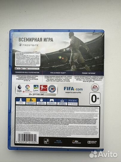 Диск fifa 18 на ps4