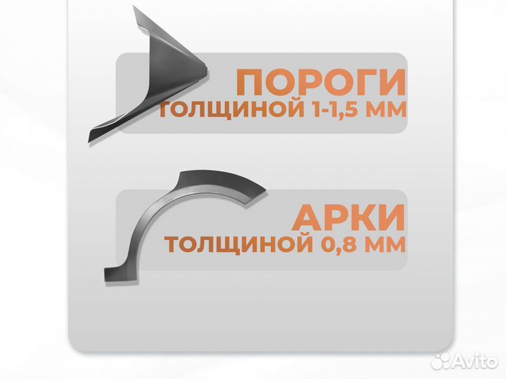 Ремонтные пороги и арки для Mercedes Алексеево-Лозовское