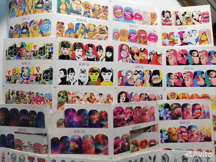 Декоративные наклейки на ногти