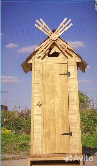 Дачный туалет деревянный яоо 003