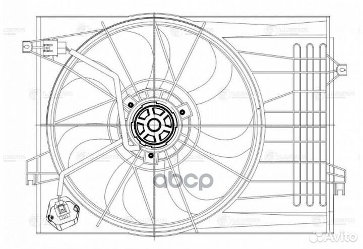 Вентилятор радиатора Hyundai Tucson (04) /KIA S