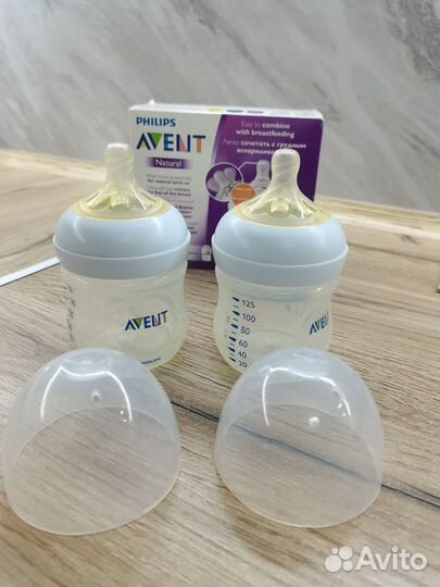 Бутылочки Avent Natural +2 соски к ним