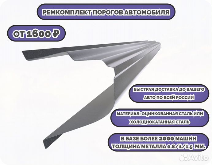 Пороги ремонтные/Кузовные пороги