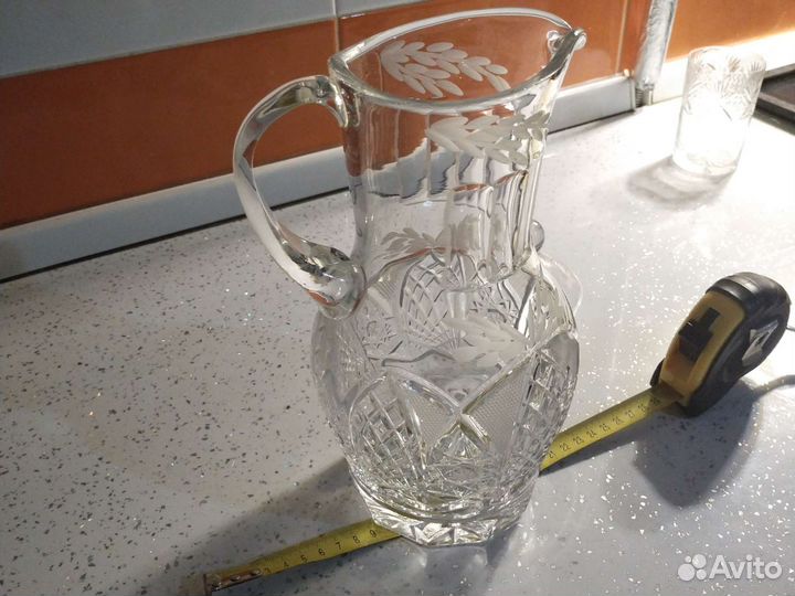 Хрустальная посуда кувшин с крышкой 2 литра
