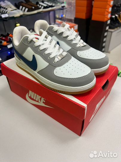 Кроссовки найк nike air force oliv grey